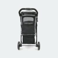 innopet hondenbuggy allure onyx schuin achterkant