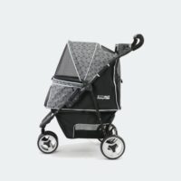 innopet hondenbuggy allure onyx zijkant