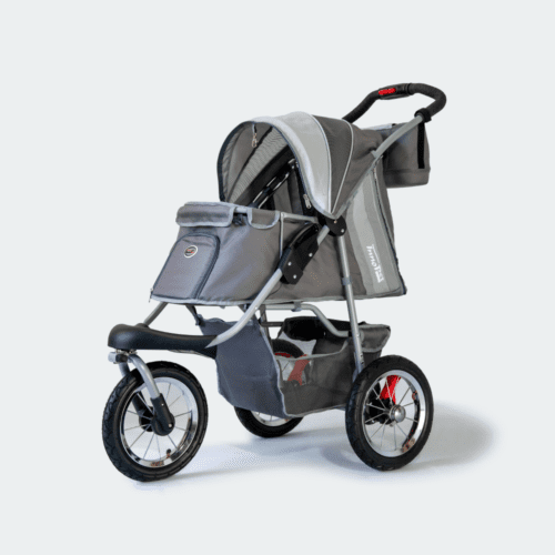 innopet-hondenbuggy-comfort-air-eco-grijs-schuin-open
