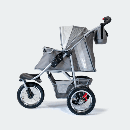 innopet-hondenbuggy-comfort-air-eco-grijs-zijkant-open
