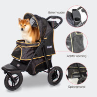 Kenmerken van de Innopet Adventure zijn onder meer een achterklep, bekerhouder en boodschappenmand.