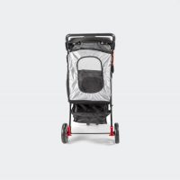 InnoPet Dog Pram All Terrain Black Silver Rear View