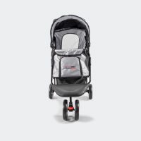 InnoPet Dog Pram All Terrain Black Silver Front View