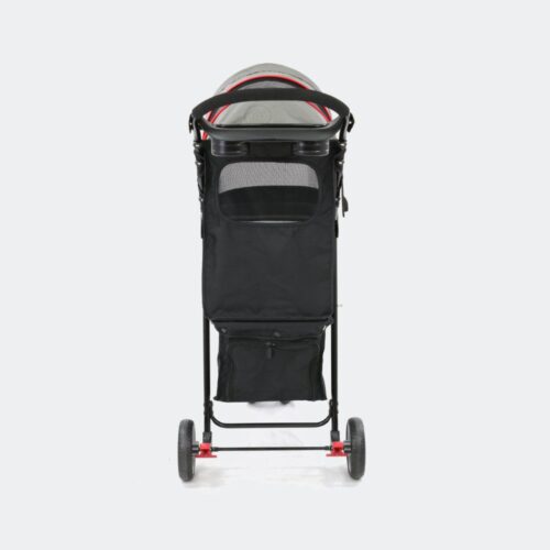 innopet-hondenbuggy-avenue-shiny-grijs-achterkant