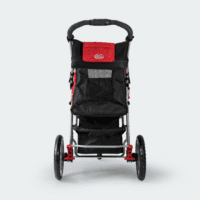 innopet hondenbuggy comfort efa rood zwart achterkant dicht