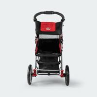 innopet hondenbuggy comfort efa rood zwart achterkant open