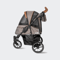 InnoPet Hondenbuggy Premium Cozy Beige - Productfoto Zijkant dicht