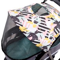 Ibiyaya Cloud 9 dog pram multi colour print mint green