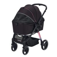 Ibiyaya Retro Luxe hondenbuggy in kleur zwart