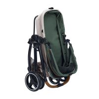 Ibiyaya Retro Luxe pet stroller in colour green