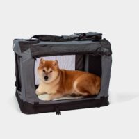 Foldable travel crate for dogs. perfect a travel bench for small to medium dofs