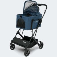 InnoPet two in one compact pet buggy in colour bluer for dogs up to 20kg