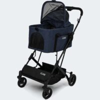 InnoPet two in one compact pet buggy in colour bluer for dogs up to 20kg