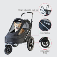 InnoPet Sporty EVR dog wagon and bike trailer with all terrain puncture-proof wheels