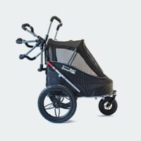 InnoPet Sporty EVR hondenbuggy met rubberen all terrain wielen en ruime cabine voor comfortabele ritten op stadswegen en bospaden