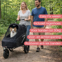 InnoPet Sporty EVR hondenbuggy en fietskar met anti-lekbanden