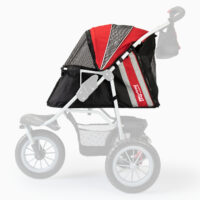 Innopet Comfort fabric cover black red for dog stroller