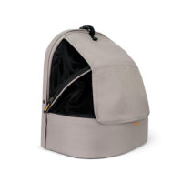 Ibiyaya panorama zipperfree pet backpack for dog cats and rabbits moon mist grey