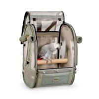 ibiyaya x BirdTricks Medium Size TrackPack rugzak voor vogels met zitstok