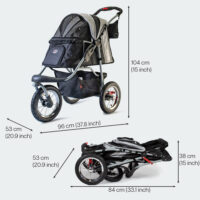 Measurements InnoPet Comfort Air Eco Black Silver