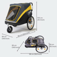 Measurements InnoPet Hercules 2.0 Large Dog Trailer
