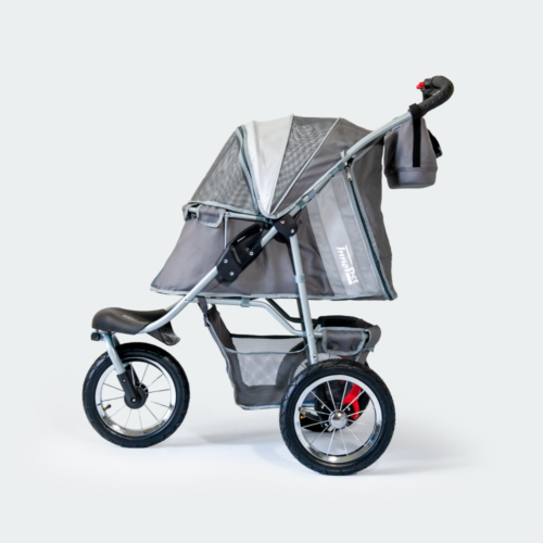 innopet-hondenbuggy-comfort-air-eco-grijs-zijkant