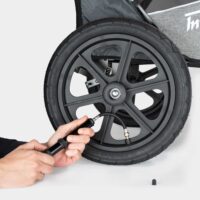 Air pump to inflate pneumatic tyres of stroller and dog buggy