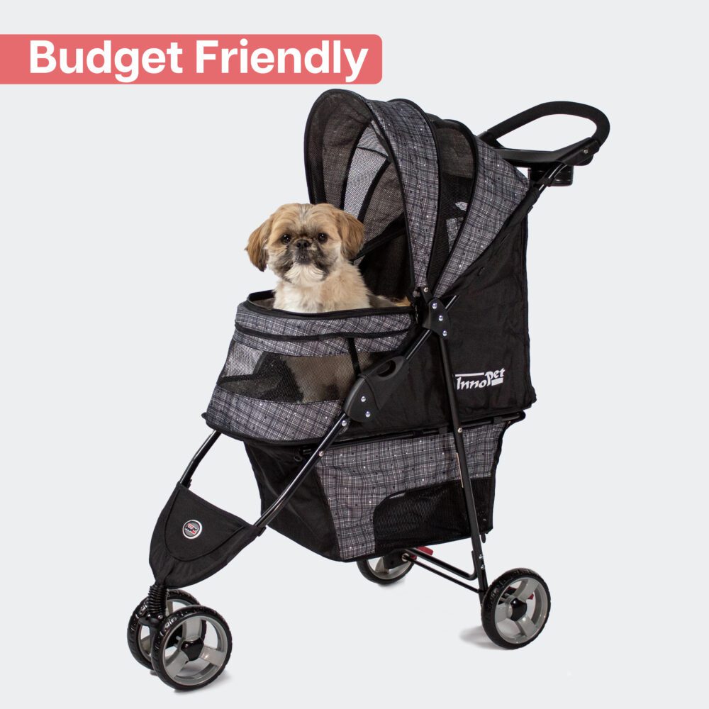 The best budget friendly dog stroller for small dogs is the InnoPet Avenue