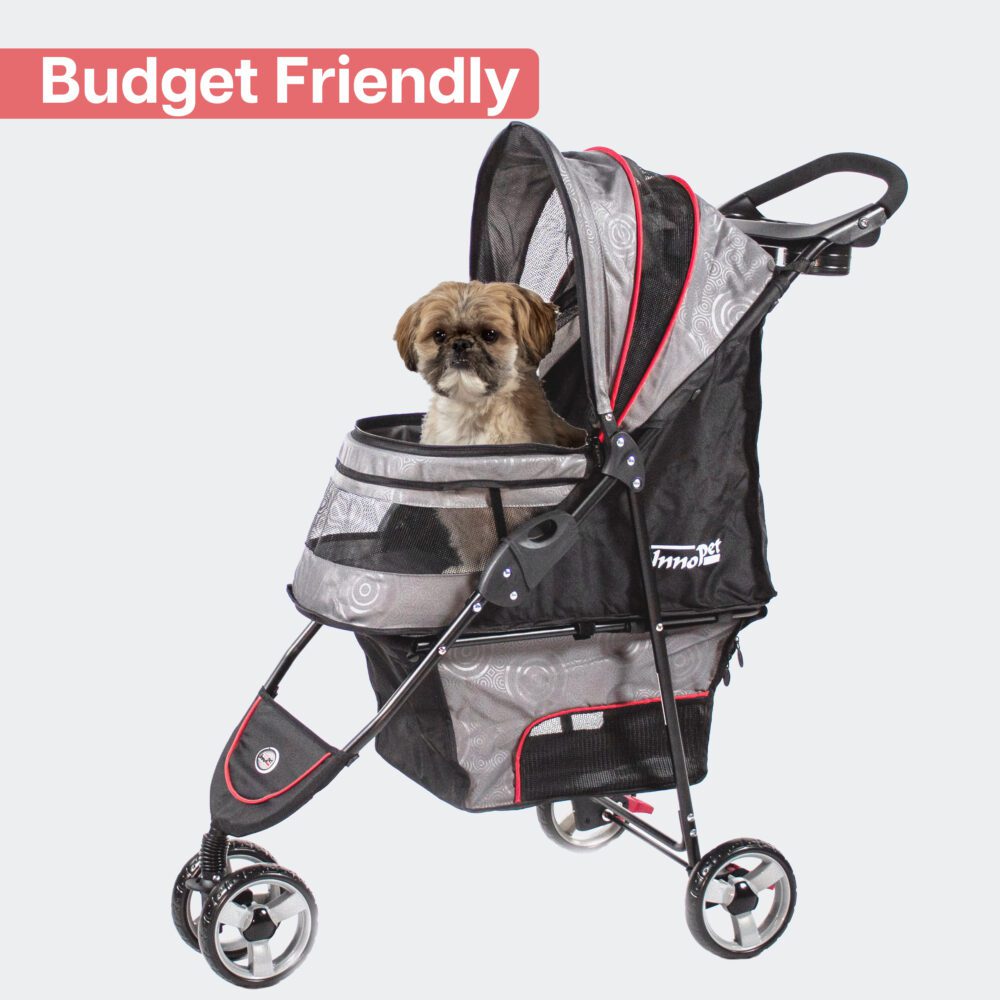 The InnoPet Avenue is a high quality dog stroller for small dogs and the best choice for a budget dog pram