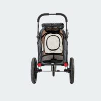 InnoPet Sporty Evolution bike trailer and dog stroller combination with reflectors, rear opening and parking break in colour beige