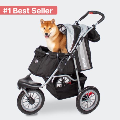 The InnoPet Comfort EFA ECO is our best sold dog stroller for small to medium dog sizes