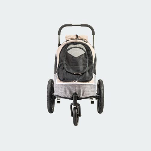 innopet-dog-bike-trailer-sporty-evolution-latte-front