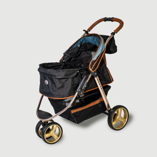 innopet-dog-pram-urban-gold-oblique-open