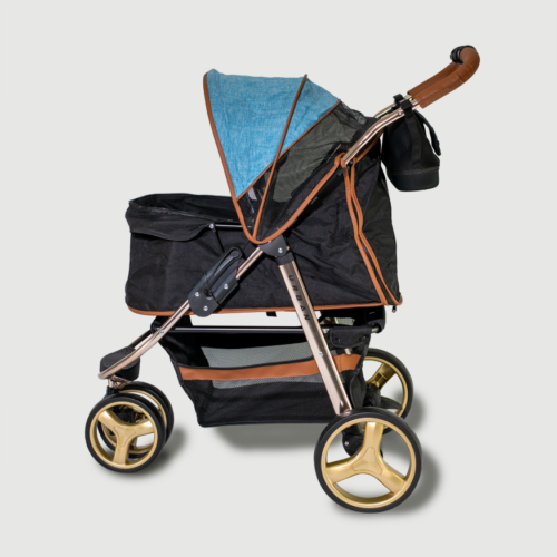 innopet-dog-pram-urban-gold-side-half-open