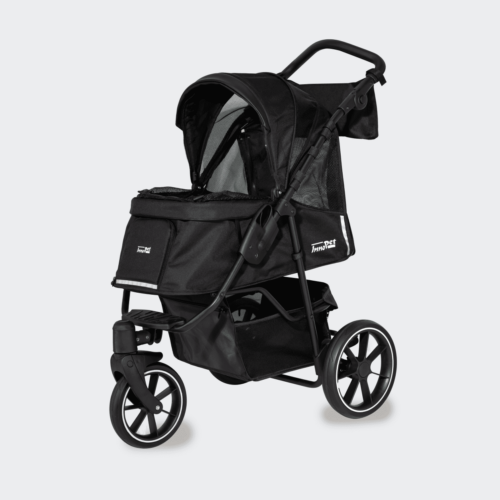 innopet-hondenbuggy-premium-cozy-zwart-schuin-half