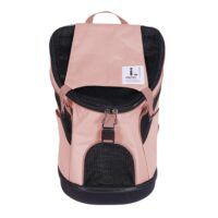 Ibiyaya Ultralight Pro Pet Backpack Carrier for cats and small dogs in colour pink