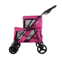 Ibiyaya Double Decker pet stroller pink