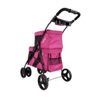Ibiyaya Double Decker pet stroller pink