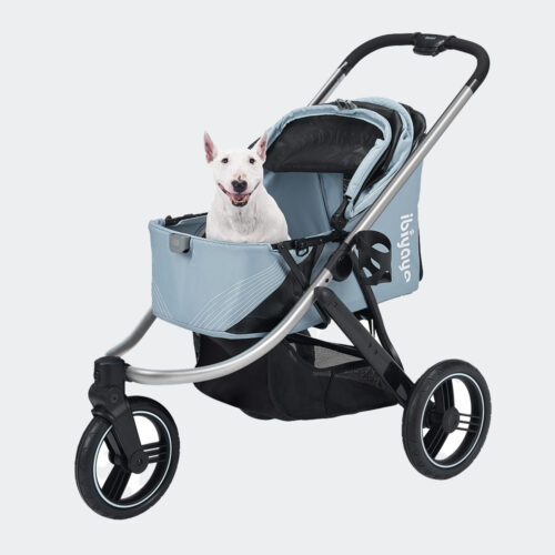 Ibiyaya Beast Jogger Flash Grey Three Wheeled Dog Pram For Medium Sized Dogs Product Photo