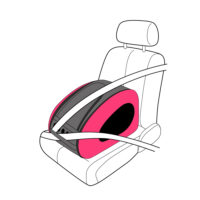 Ibiyaya 5-in-1 dog car seat pet car booster