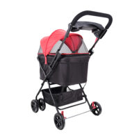 Budget pet stroller Ibiyaya Easy Strolling Dog Pram Red