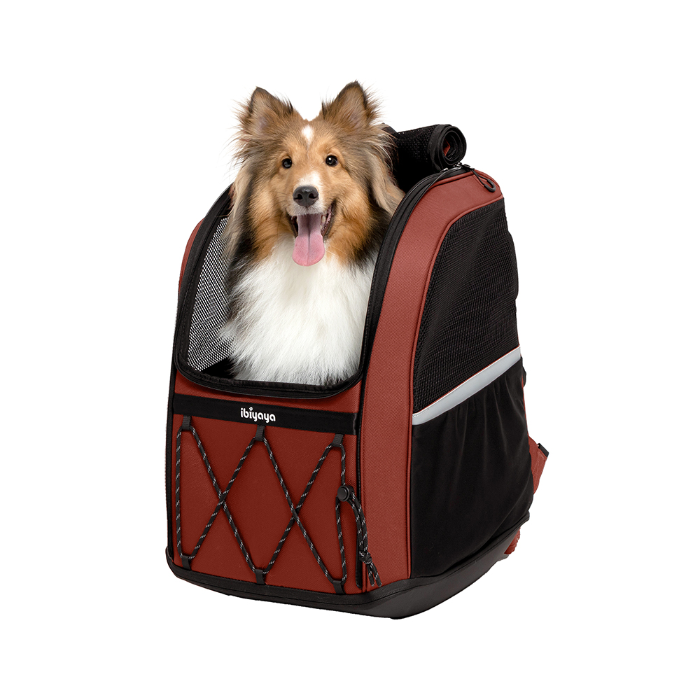 Ibiyaya Champion Large Dog Carrier Backpack &#8211; Red