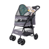 Ibiyaya Cloud 9 dog pram multi colour print mint green