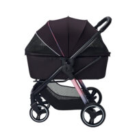 Ibiyaya Retro Luxe pet stroller in colour black