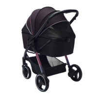 Ibiyaya Retro Luxe pet stroller in colour black