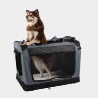 Travel crate for pets on vacation