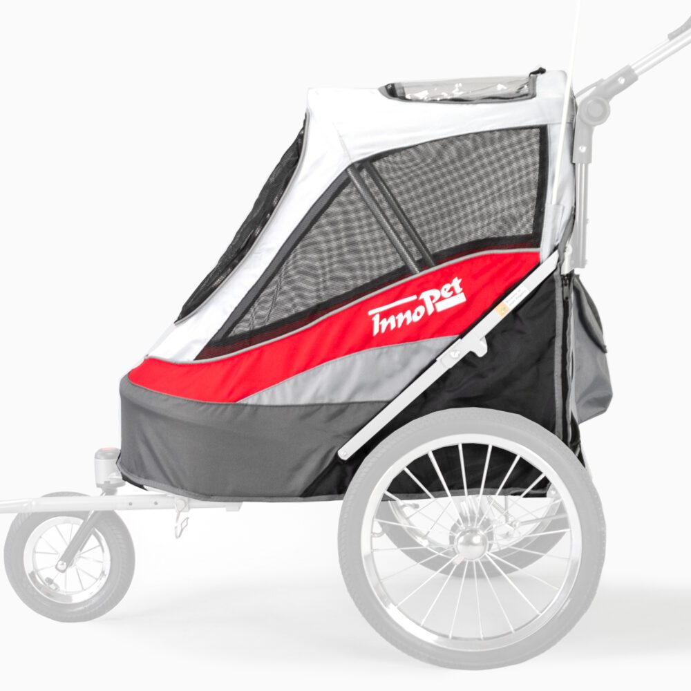 replacement-fabric-sporty-dog-trailer-deluxe-red-grey