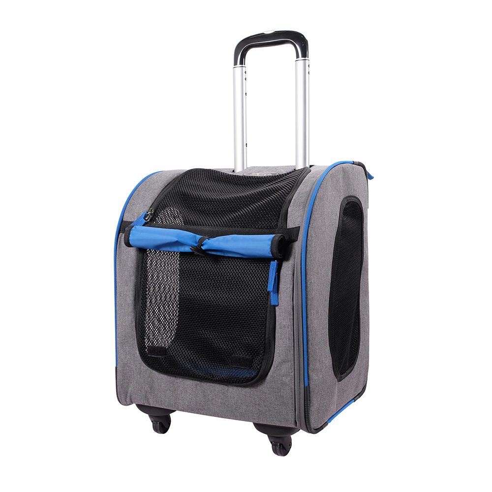 Ibiyaya Liso backpack and dog trolley for small pets – Grey