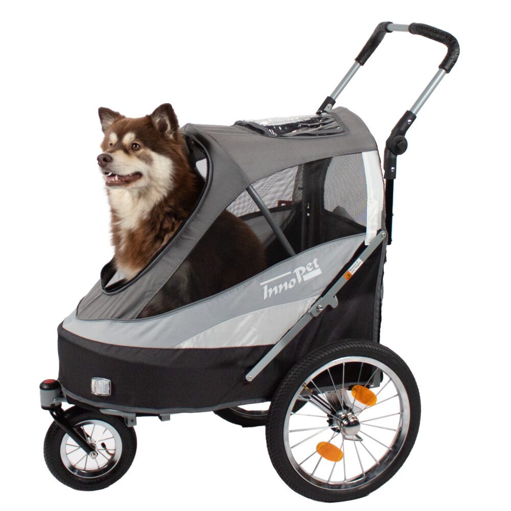 IPS-055AT Sporty Dog Trailer Deluxe black silver