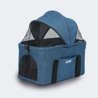 Blue pet stroller InnoPet 2-in-1 Compact pram for cats